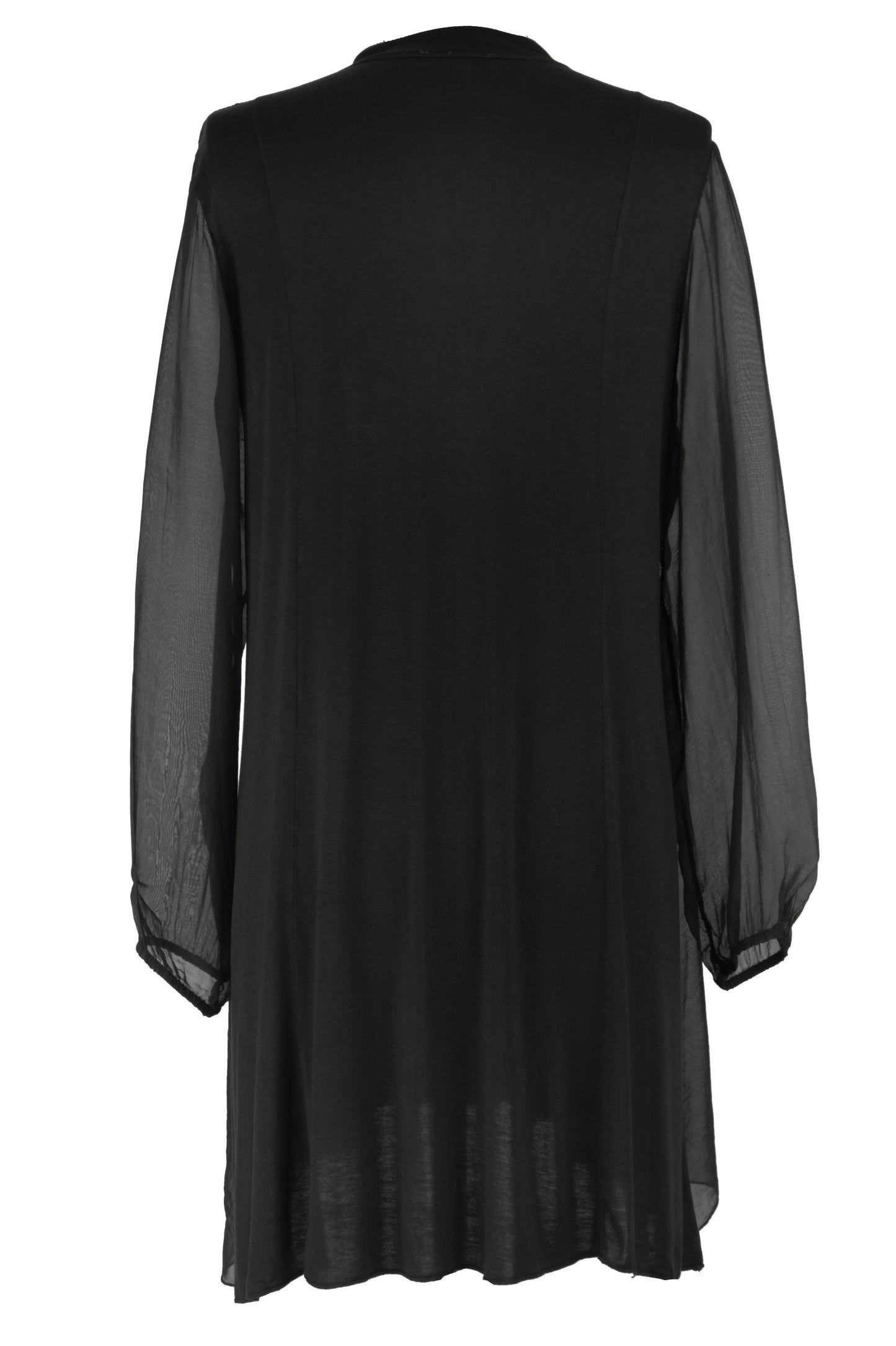 Frill Tassel Silk Blouse