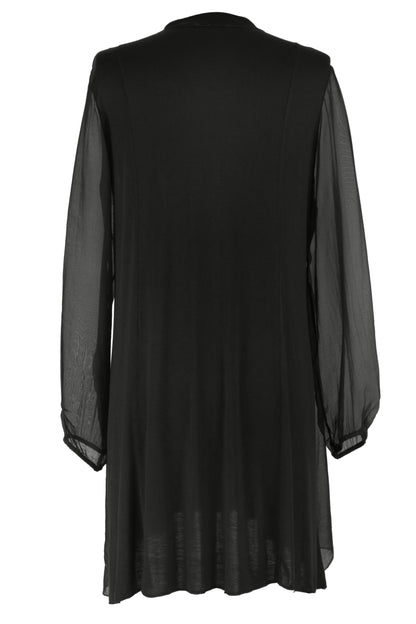 Frill Tassel Silk Blouse
