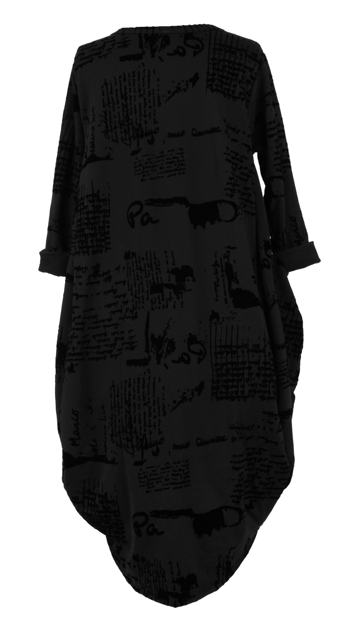 Flocking Script Midi Dress