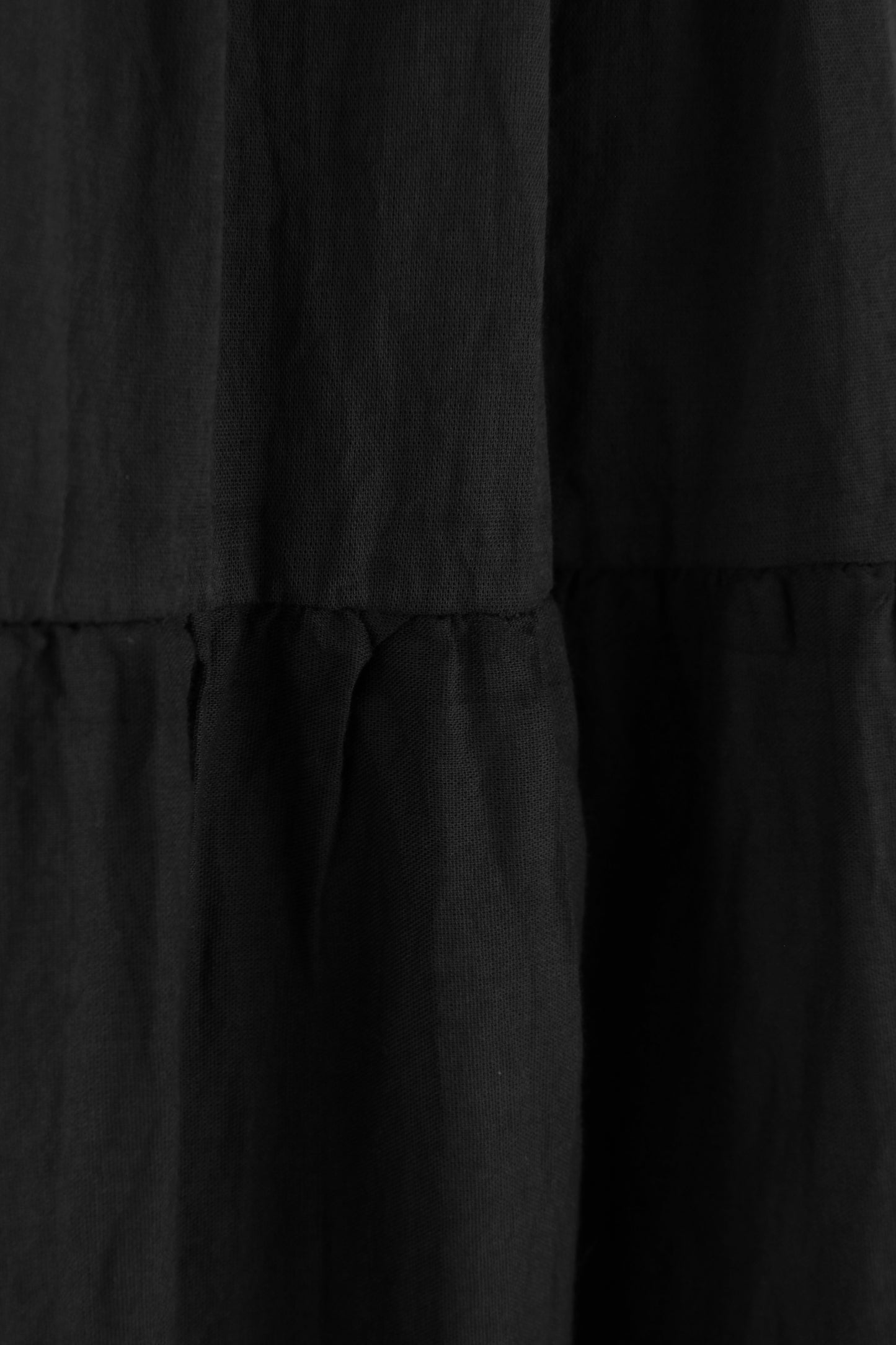 Tiered Midi Skirt with Belt