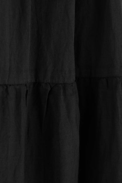 Tiered Midi Skirt with Belt