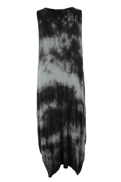 Sleeveless Tie Dye Midi Dress