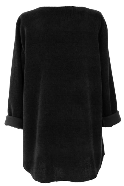 V Neck Chenille Necklace Top