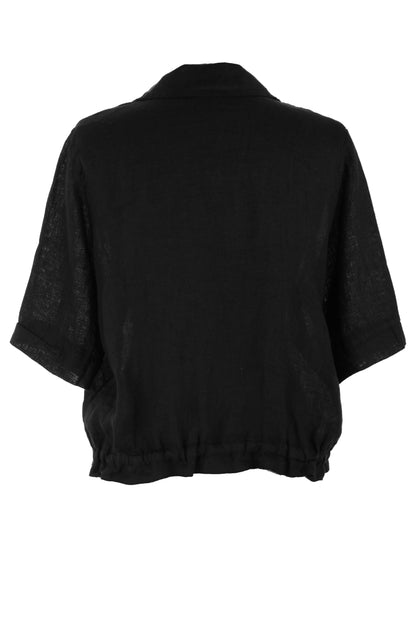 Beaded Pocket Linen Shirt