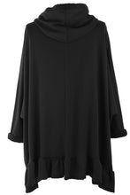 Load image into Gallery viewer, Frill Hem Hooded Tunic
