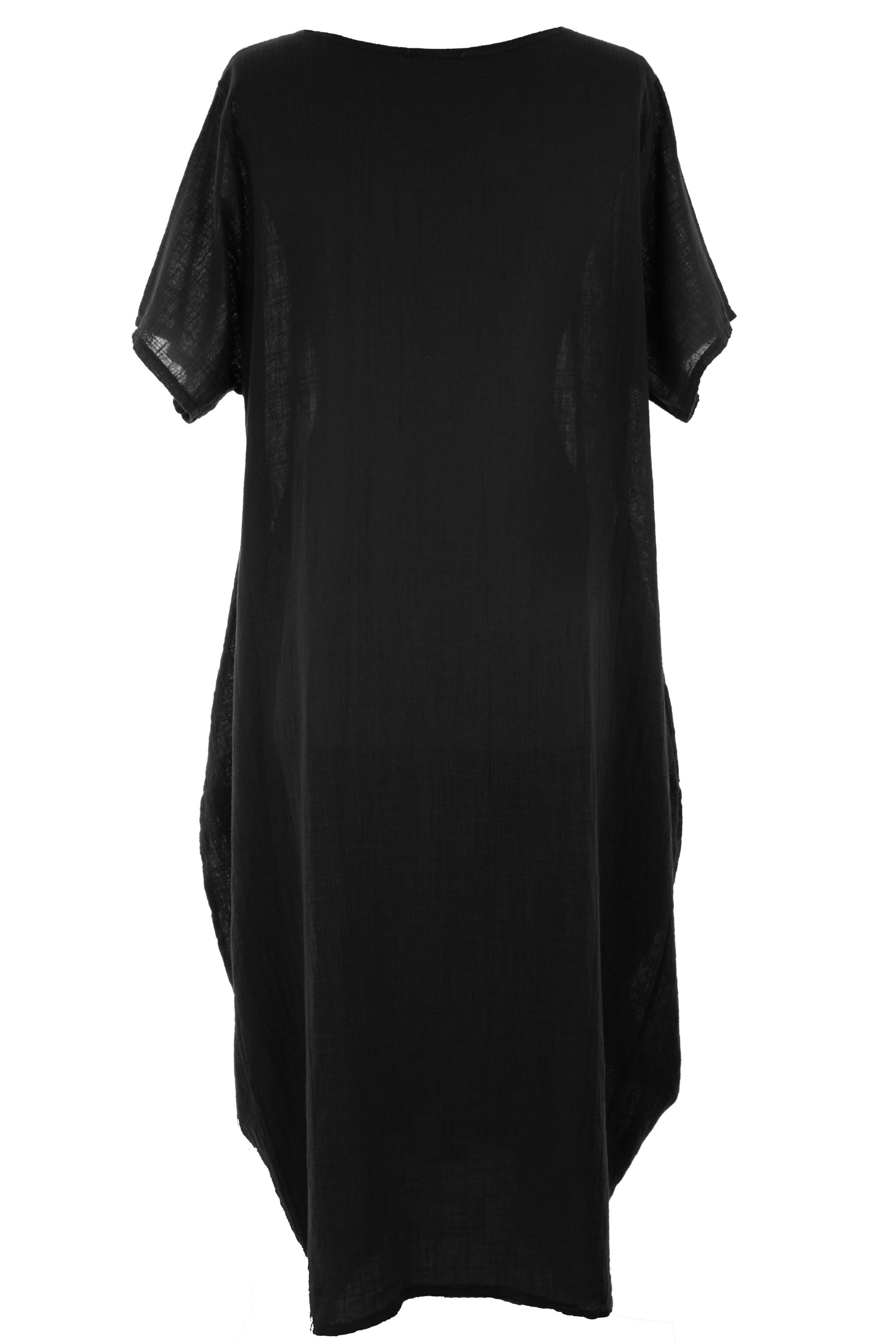 2 Pocket Cotton Tulip Midi Dress