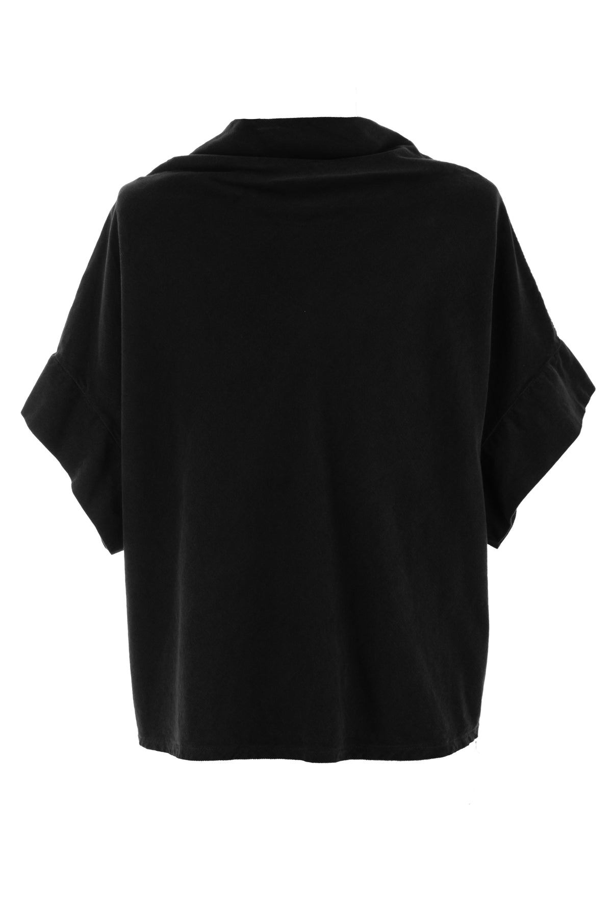 Slash Cowl Neck Corduroy Top