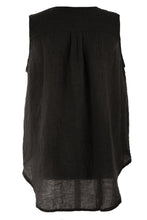 Load image into Gallery viewer, Sleeveless Button Detail Linen Top
