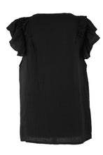 Load image into Gallery viewer, Sleeveless Frill Shoulder Linen Top
