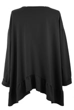 Load image into Gallery viewer, V Neck Frill Hem Jersey Top
