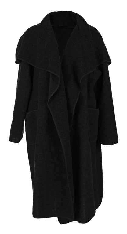 Waterfall Boiled Wool Coat