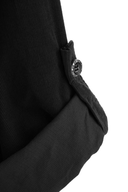 Button Detail Layer Corduroy Top
