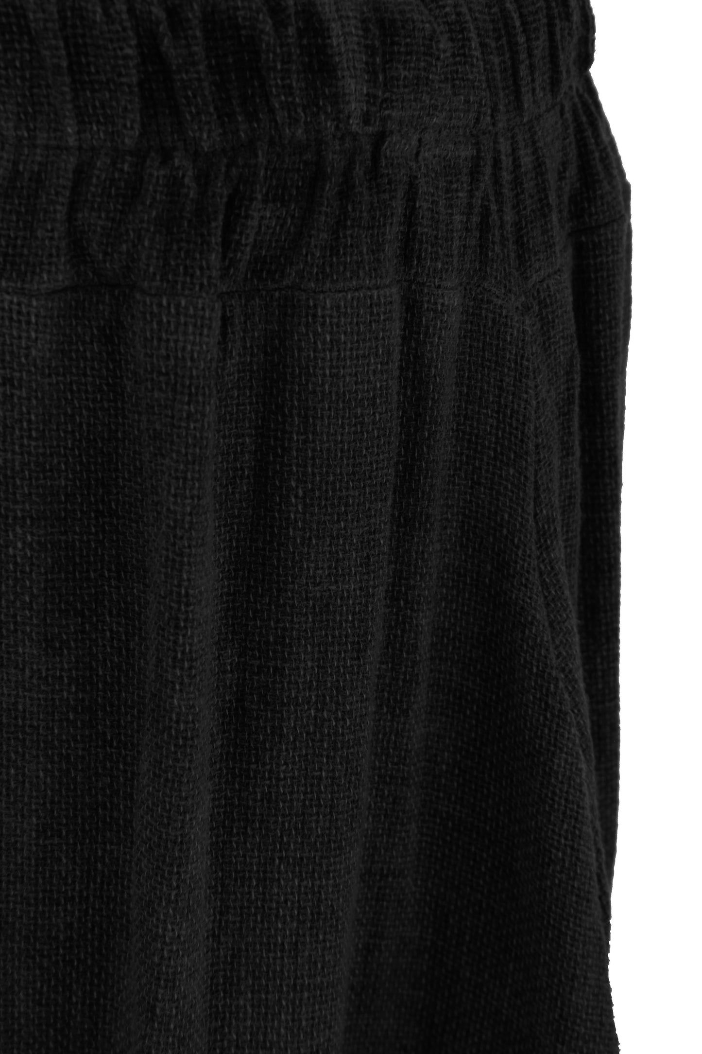 Side Slit Wide Leg Teabag Linen Trouser