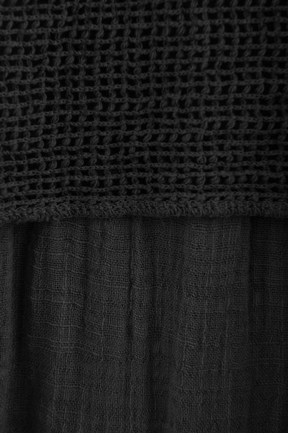 Mesh Shrug Cotton Midi