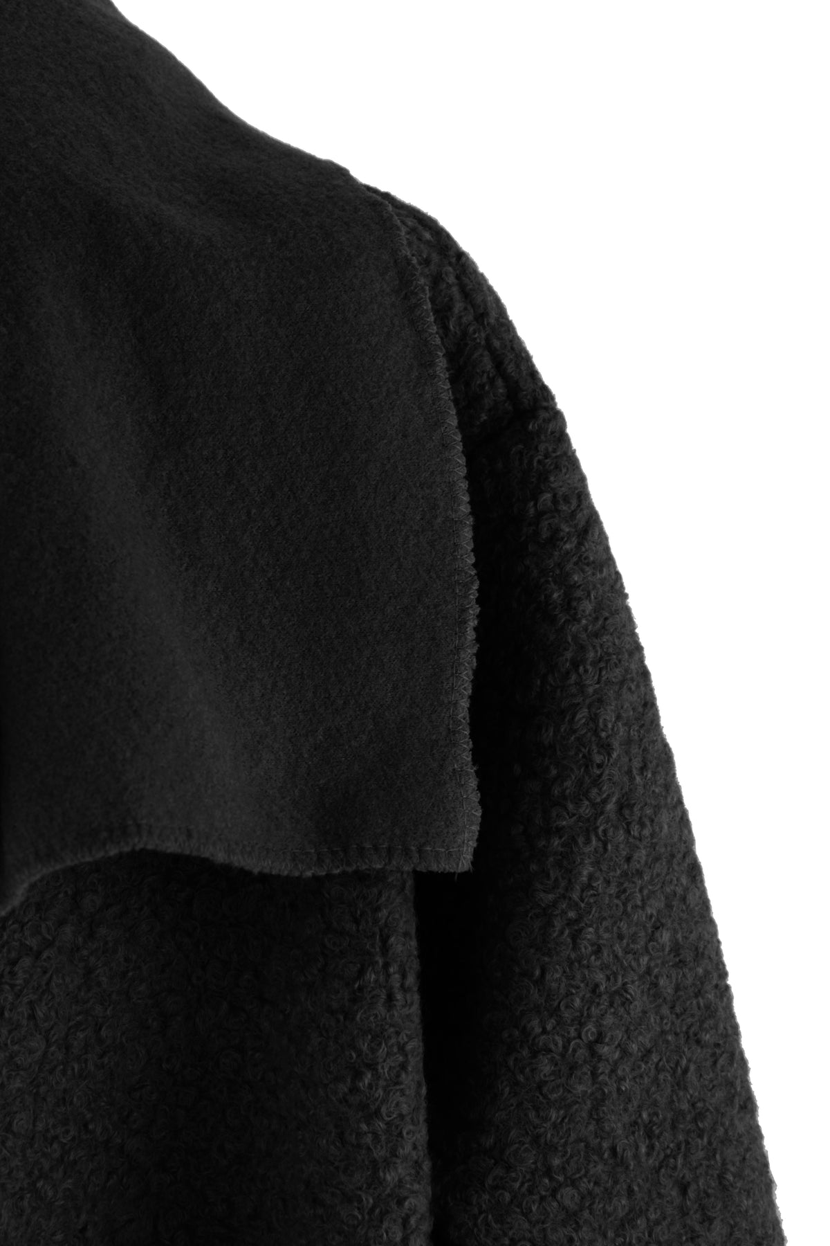Plain Boucle Coat