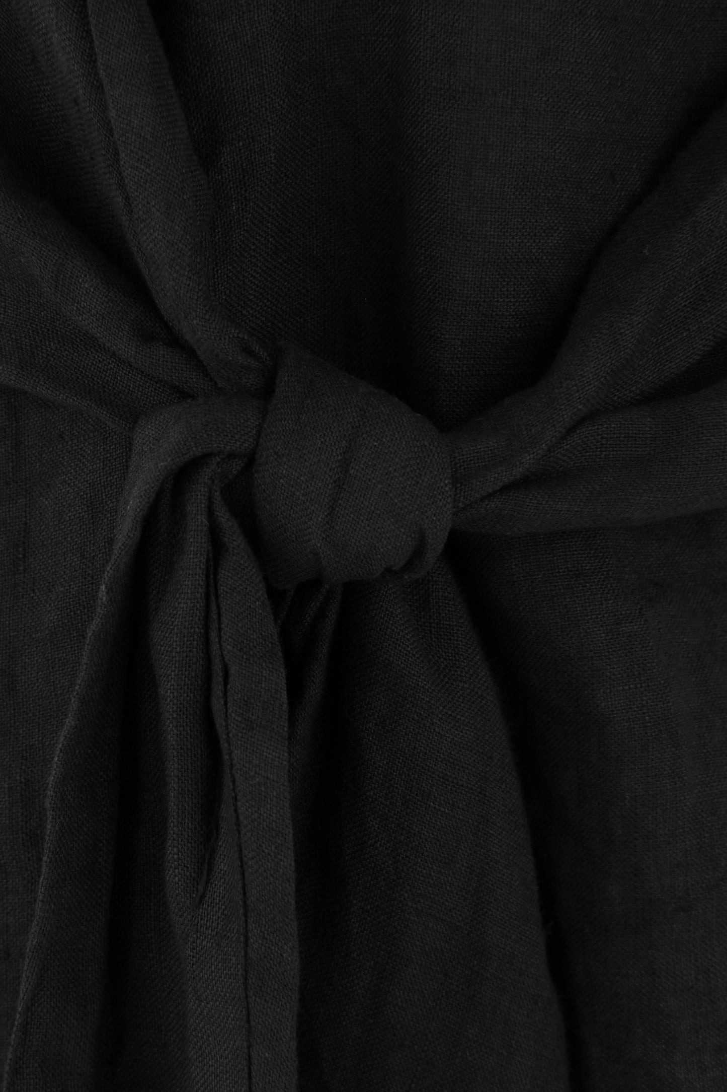 Sleeveless Side Tie Linen Top