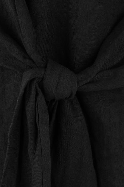 Sleeveless Side Tie Linen Top