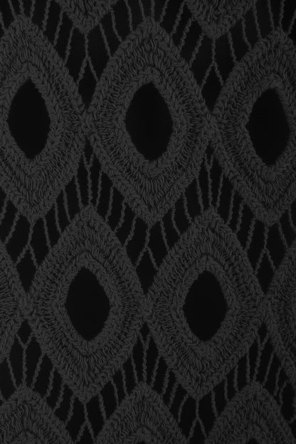 Diamond Crochet Top with Vest