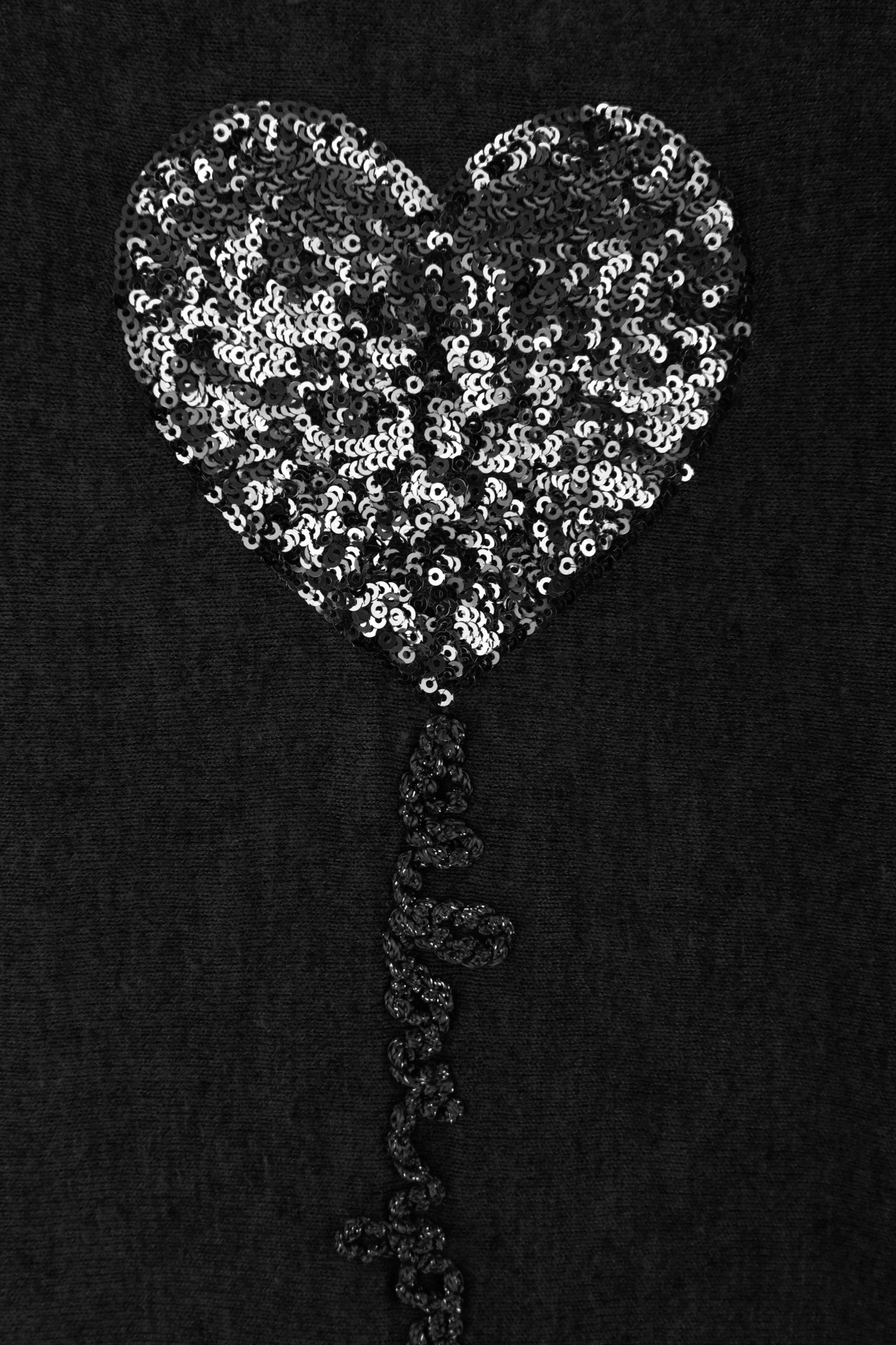 Sequin Heart Soft Knit Jumper