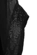 Load image into Gallery viewer, Sequin Trim Puffball Silk Top
