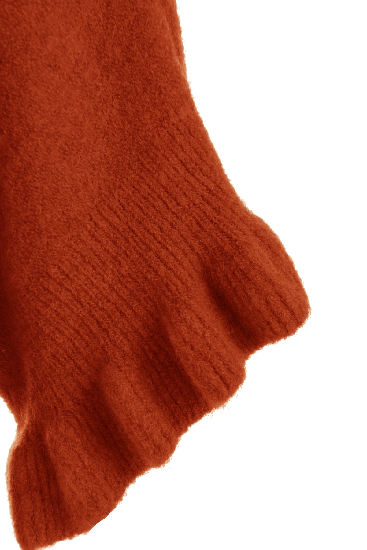 Frill Batwing Soft Knit Wool Jumper