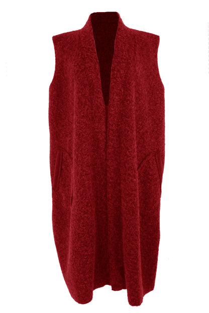 2 Pocket Textured Cocoon Gilet