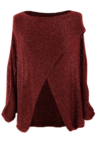 Crossover Lurex Top