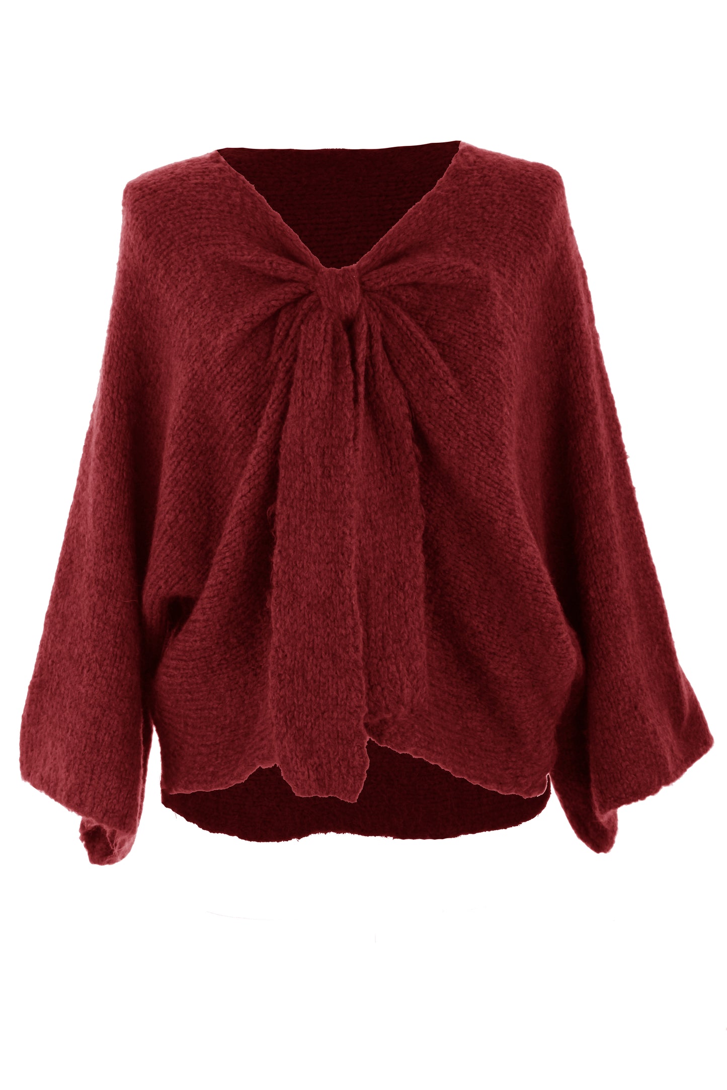 Bow Front Wool Jumper