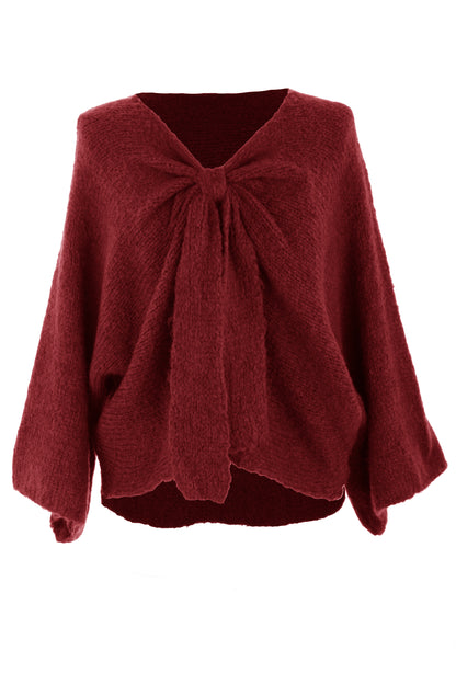 Bow Front Wool Jumper
