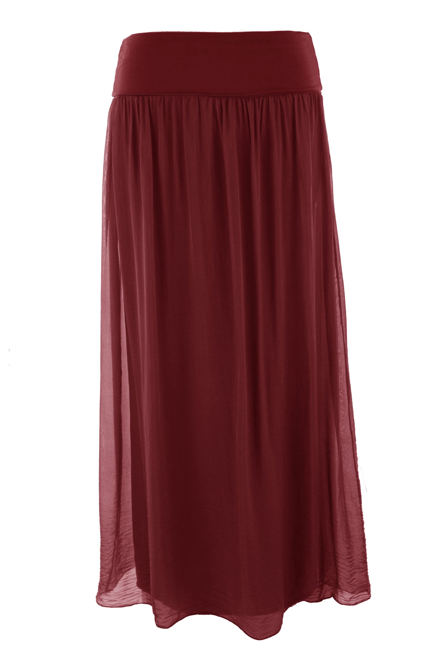 Silk Midi Skirt