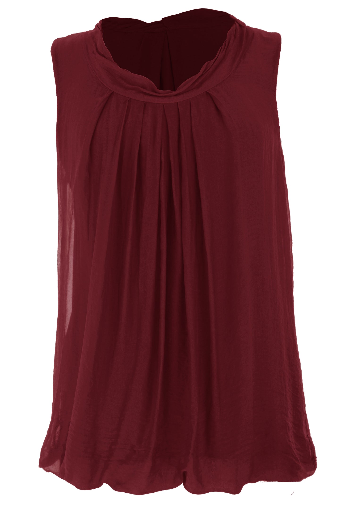 Puffball Silk Top