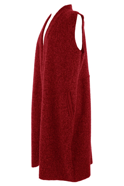 2 Pocket Textured Cocoon Gilet