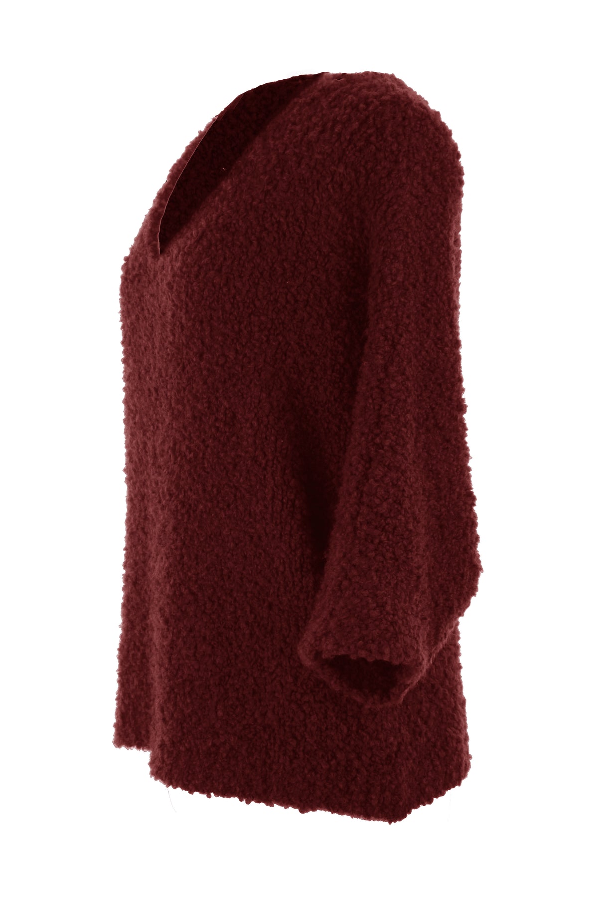 V Neck Boucle Jumper
