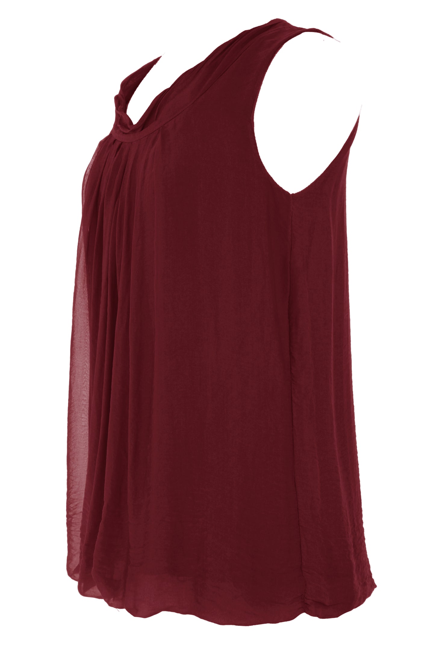 Puffball Silk Top