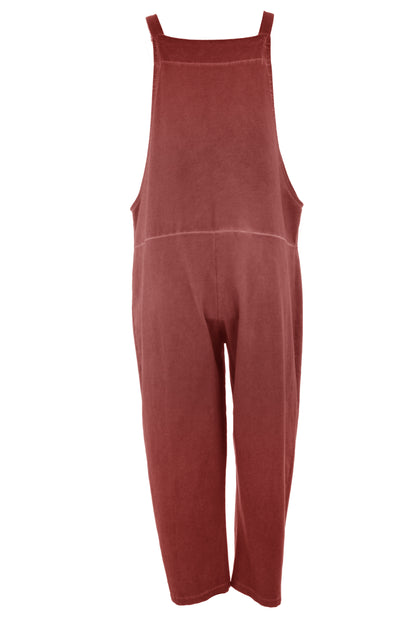 Acid Wash Jersey Dungarees