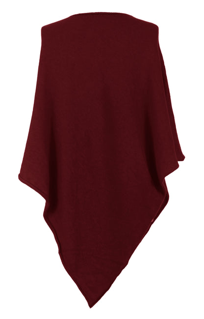 Asymmetric Alpaca Wool Poncho