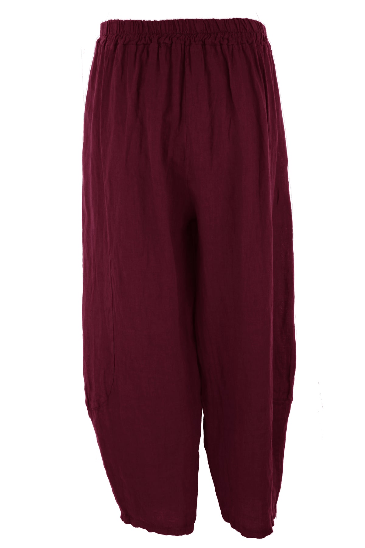 2 Pocket Barrel Leg Linen Trouser