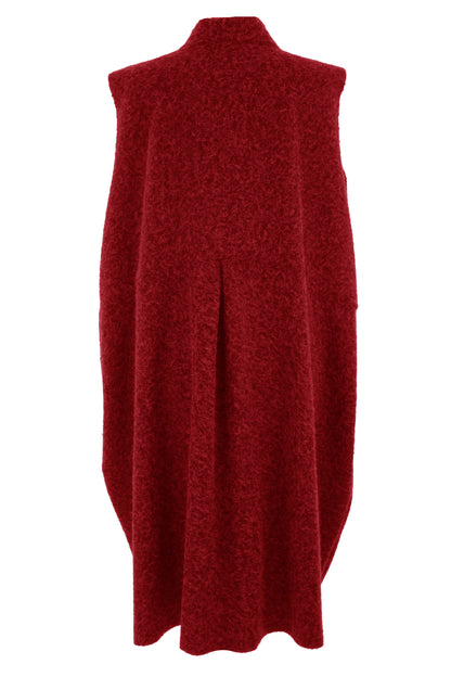 2 Pocket Textured Cocoon Gilet