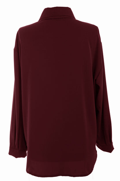 3 Piece Broach Scarf Shirt