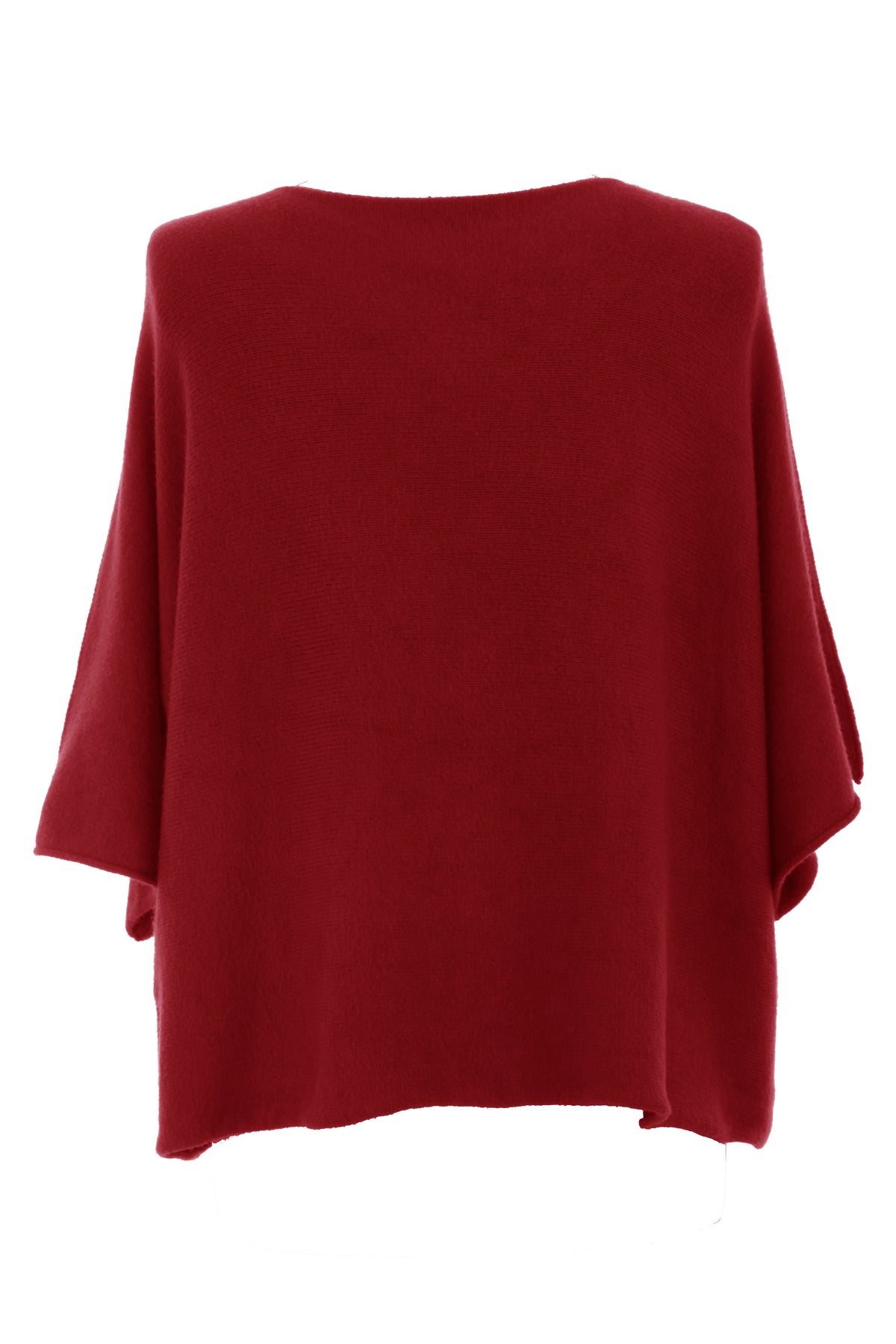 Batwing Short Sleeve Soft Knit Jumper