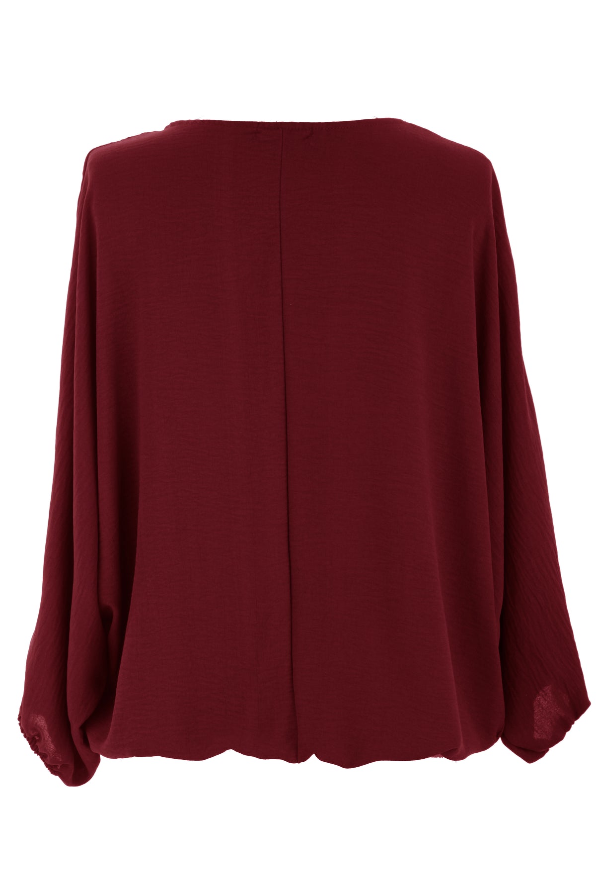 Puffball Hem Necklace Top