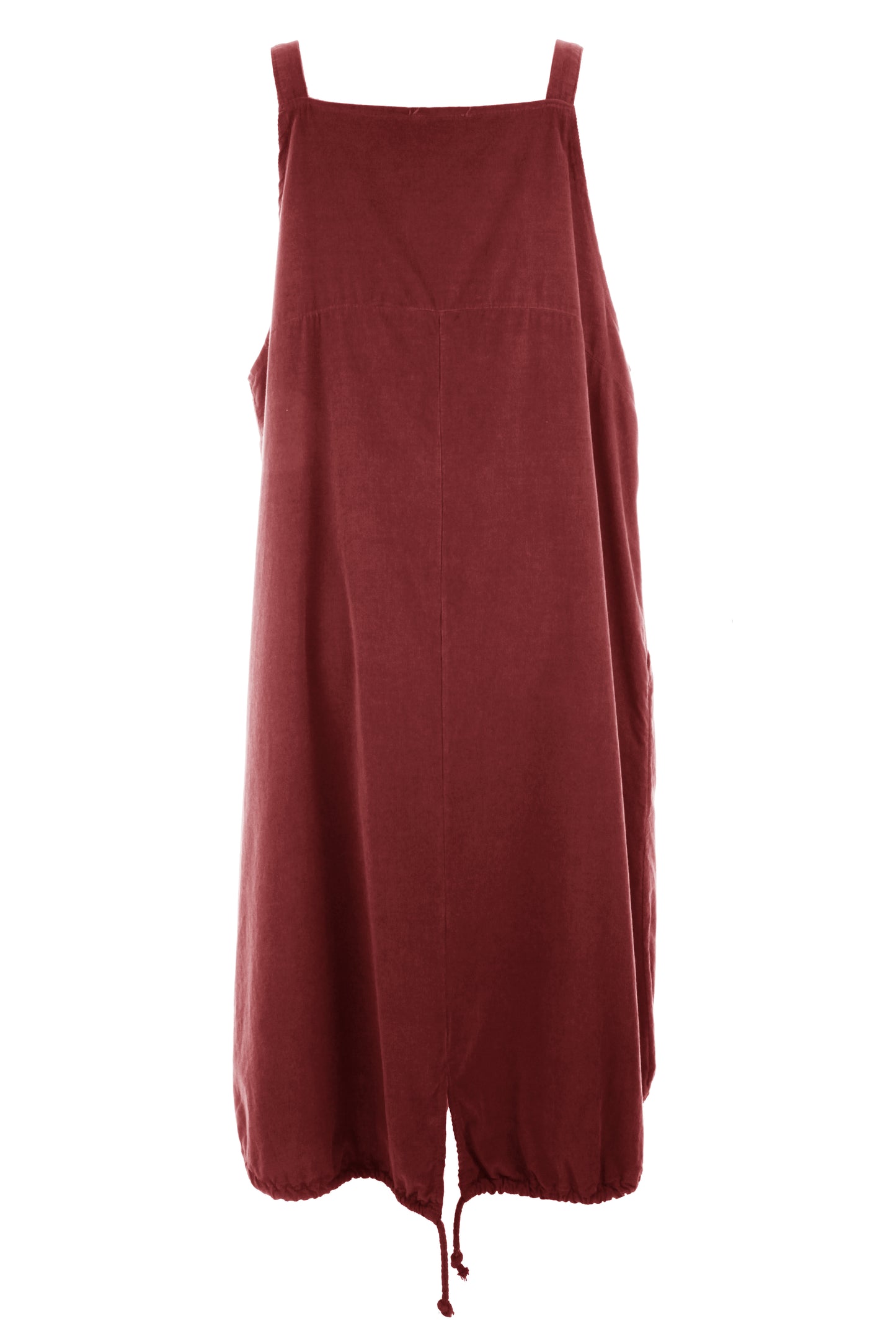 Corduroy Pinafore Midi Dress