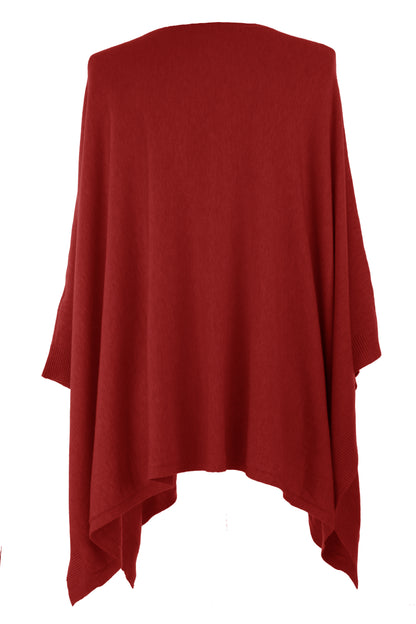 Sequin Star Knit Poncho