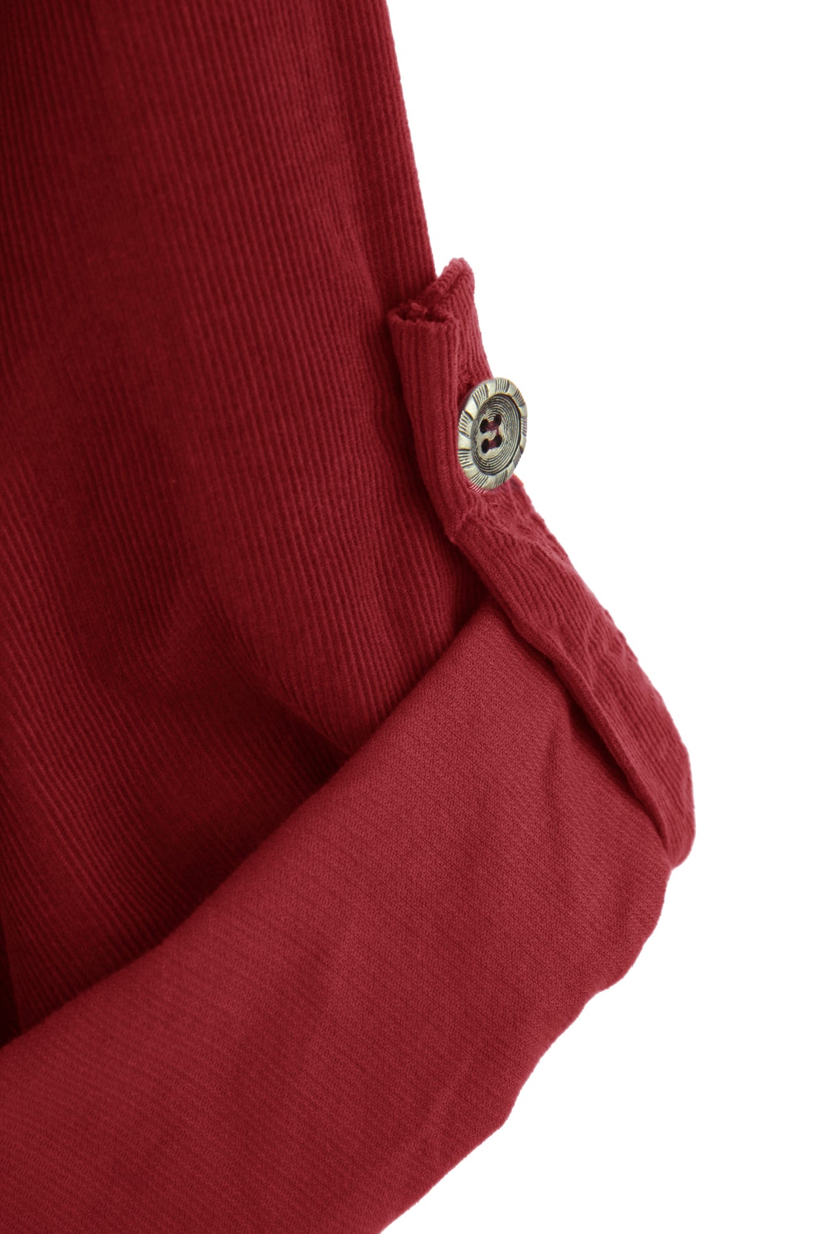 Button Detail Layer Corduroy Top