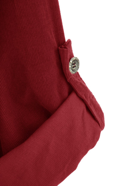 Button Detail Layer Corduroy Top