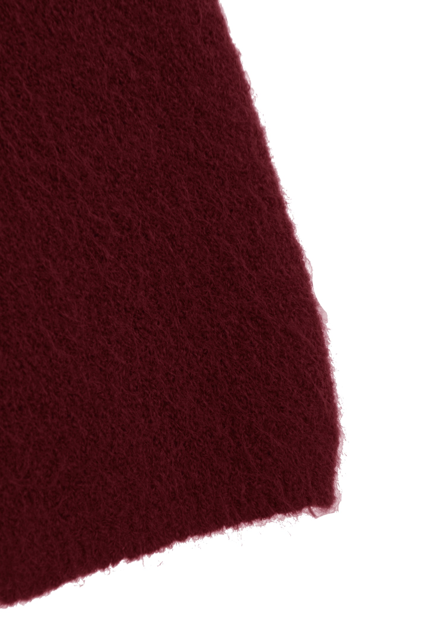V Neck Lace Hem Wool Jumper