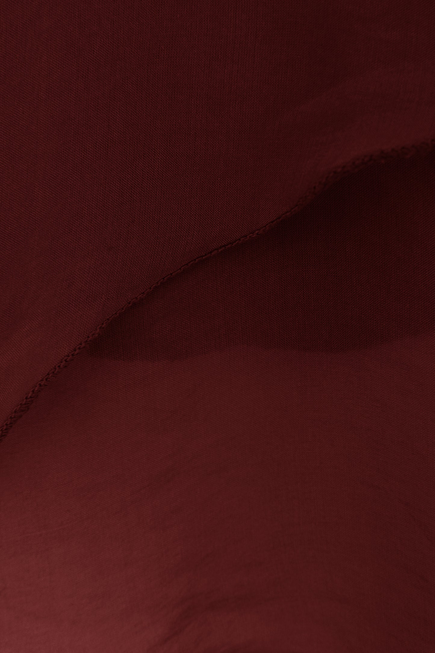 V Neck Crossover Hem Silk Blouse