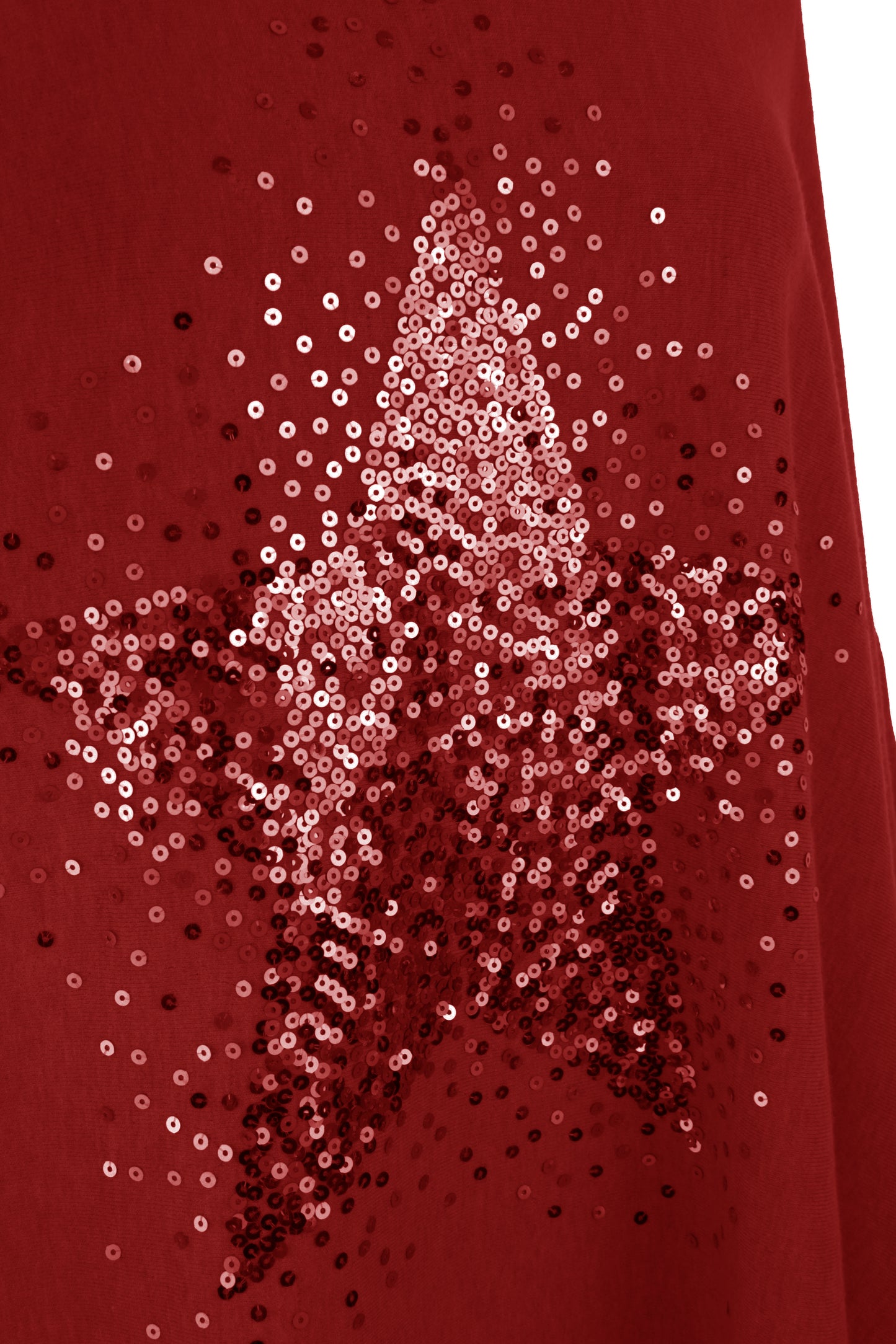 Sequin Star Knit Poncho