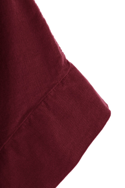 Slash Cowl Neck Corduroy Top