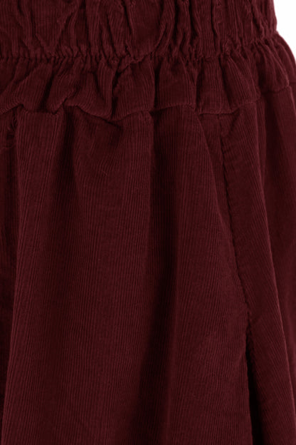 Puffball Corduroy Skirt
